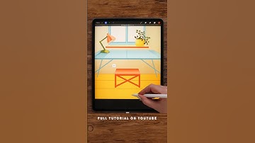 Drawing a Cozy Room in #procreate