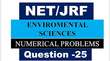 Numerical problem on mixing height| NET/JRF ENVIRONMENTAL SCIENCES