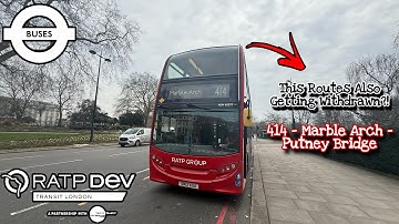 [LAST DAY] Exploring London Bus Route 414 before its withdrawal!