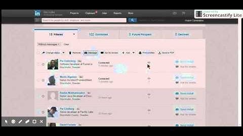 Sending Inmail by Bulk from Project