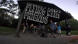good times: flying with friends