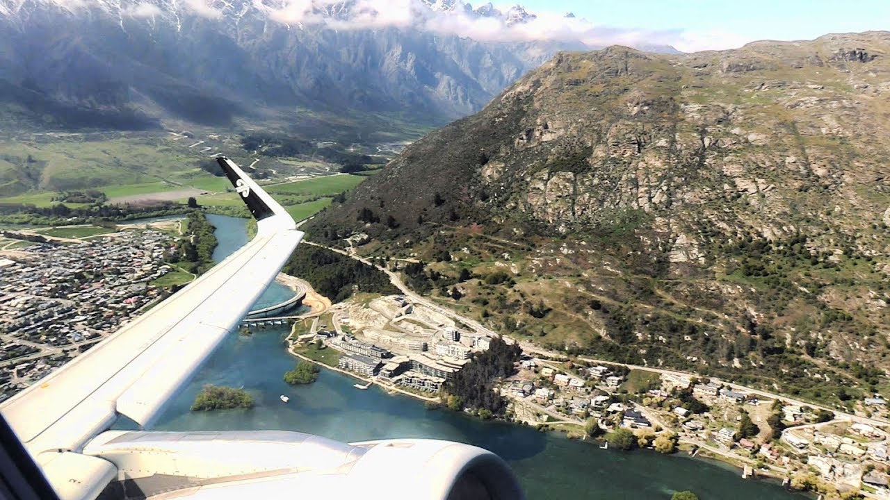 Air New Zealand A320 Takeoff Queenstown - YouTube