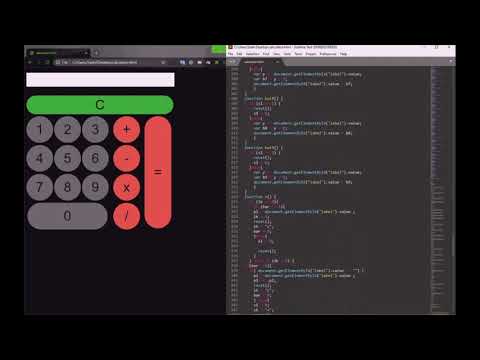 simple calculator in html (html, css, javascript) ////download code from the link in desc