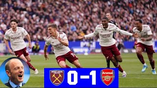 What a game🤩🔥 Peter Drury Commentary🥰|West Ham vs Arsenal|0-1 Full Time 😍