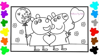 Peppa Pig Drawing Best Friends Colouring For Kids