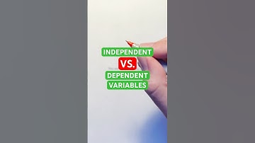 Independent vs. Dependent Variables #Shorts #math #education