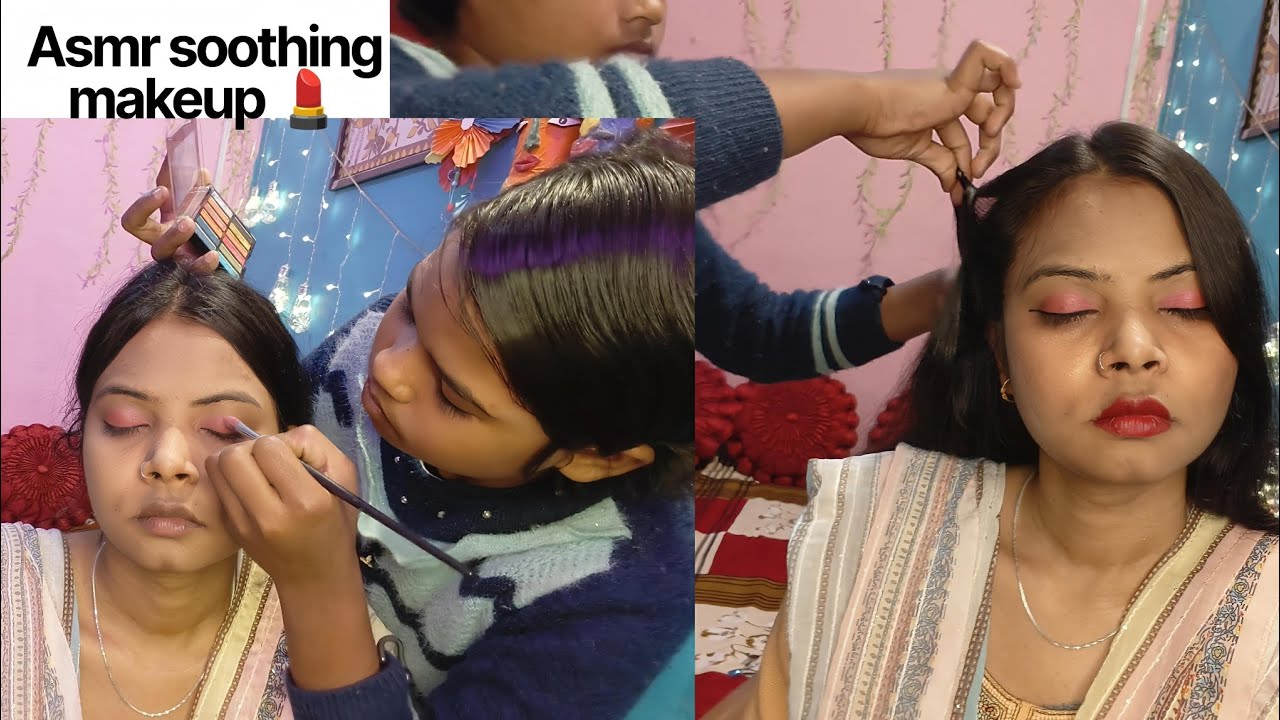 Soft Glam by Sonam ✨ | Relaxing Makeup & Hairstyle ASMR 💄💆‍♀️