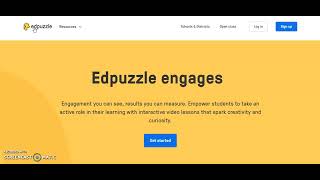 Getting Started with Edpuzzle:  Registering/Logging-in