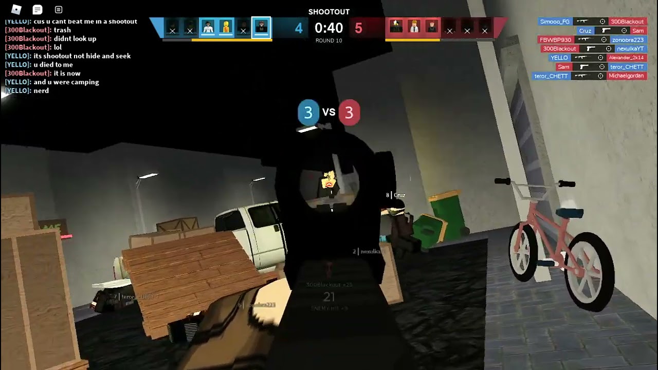 CLEAN SHOT WITH SKS IN ARCADE | Jailbird - Roblox