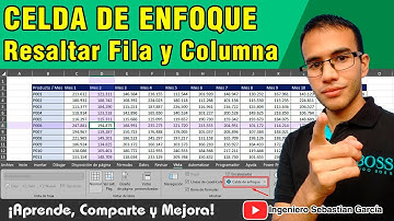 Celda de Enfoque: Resaltar fila y columna de la celda activa en Excel