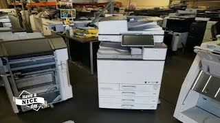 Ricoh MP C  copier finisher installation.