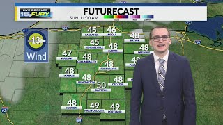 Clouds increase later today