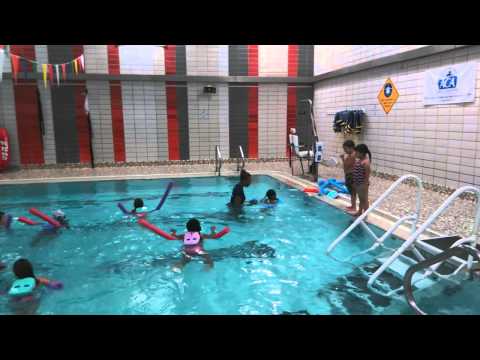 YMCA preschool swim lesson level 2 Ray