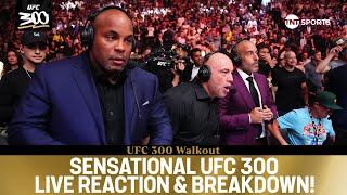 Joe Rogan, Daniel Cormier \& Jon Anik live reaction at #UFC300 | Pereira v Hill \& Gaethje v Holloway🤩