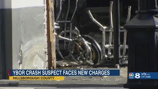 New charges filed against Ybor City crash suspect.