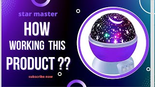 Unboxing  and Review & Use Of  Star Master Rotating 360 Degree Moon Night Light Lamp Projector . Romino Star Master Rotating 360 Degree Moon Night Light Lamp