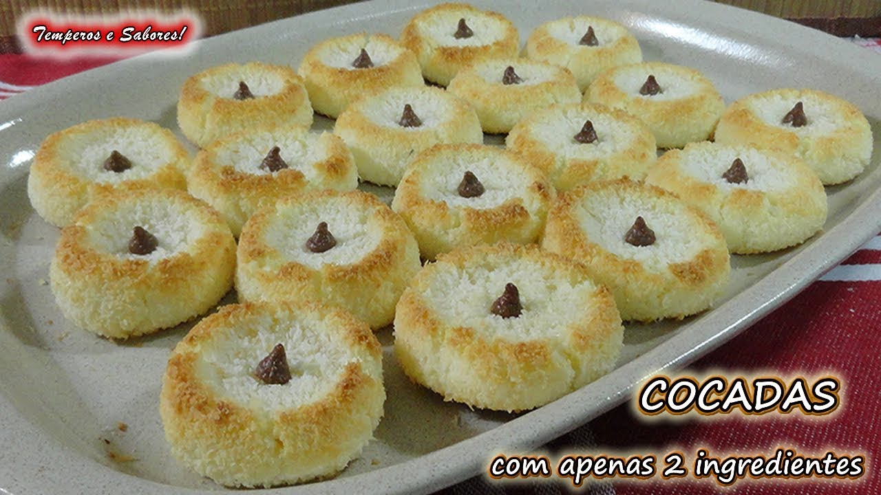 COCADAS COM APENAS 2 INGREDIENTES doces e irresistíveis
