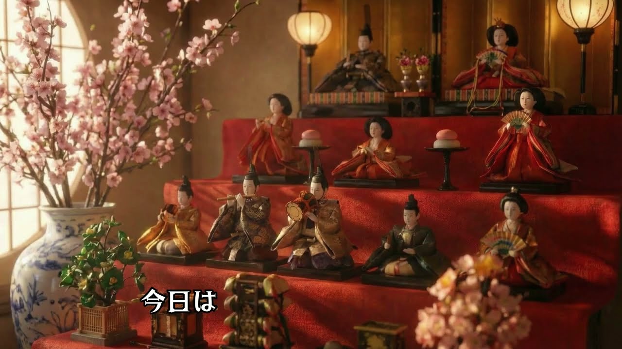 うれしいひなまつり【日本の童謡。唱歌】 #哀愁 #癒し #音楽 #3月 #3月 #music #春 #spring