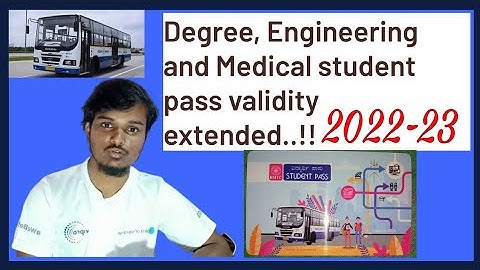 Degree , Engineering and Medical student pass validity extended..!!