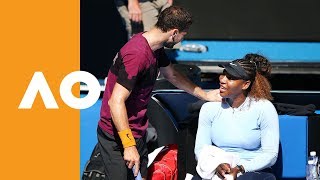 Serena Williams burns up RLA with Grigor Dimitrov