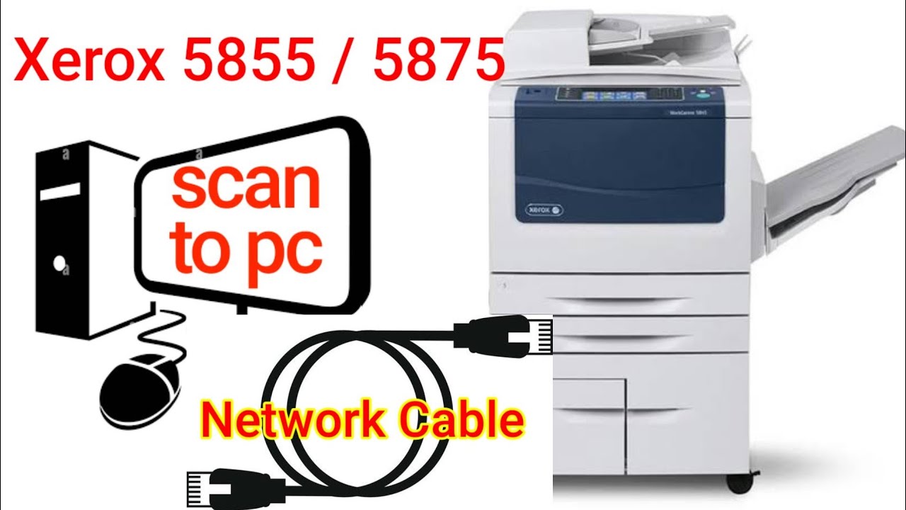 Xerox 5855 Scanner Installation Youtube