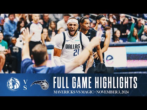 Dallas Mavericks Highlights Vs Orlando Magic November 3 2024 