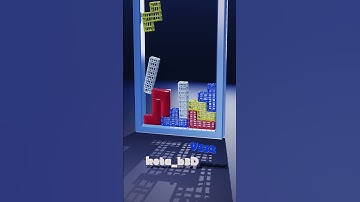 Tetris Softbody Mesh 332 / Blender Animation #softbody #games #tetris #gaming #animation #puzzle