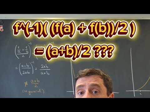 When is the average of two numbers preserved under a function and its inverse? Episode cover