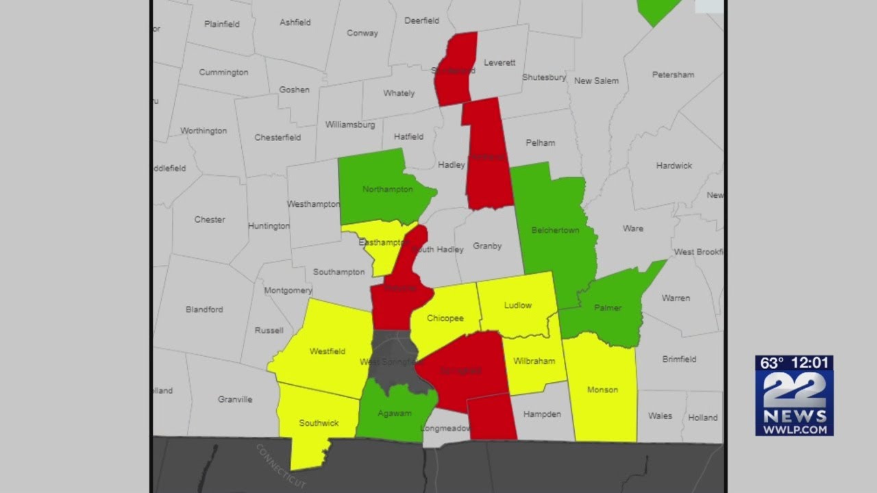 East Longmeadow listed as highrisk COVID19 area YouTube