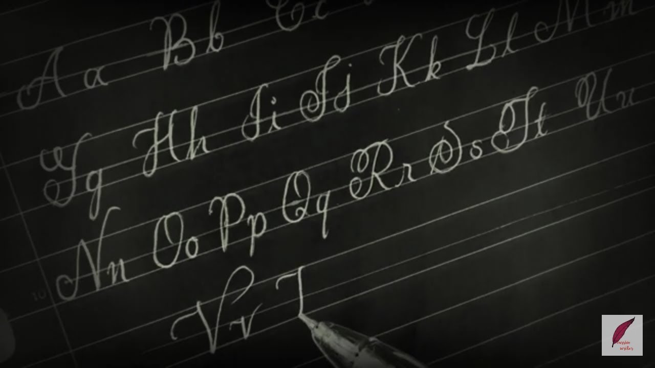 CURSIVE WRITING FOR BEGINNERS AND CURSIVE CAPITAL & SMALL ALPHABETS