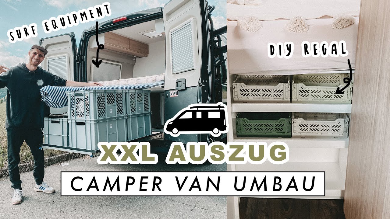 Camper- Heckauszug - Kastenwagen - f. Euro Box - Schwerlastauszug -  Selbstausbau