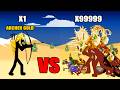 ARCHER WITH GOLD POWER VS ALL SKINS UNITS ARMY || STICK WAR LEGACY