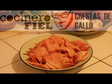 CRESTAS DE GALLO CONFITADAS, CALABAZA Y BURGUL