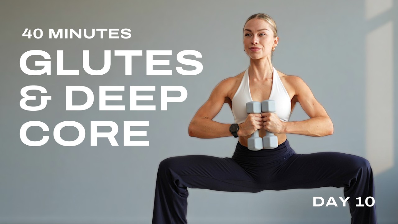 Day 10 - 40 Min. Lower Body Workout | Power Pilates x HIIT | Strong & Balanced Plan