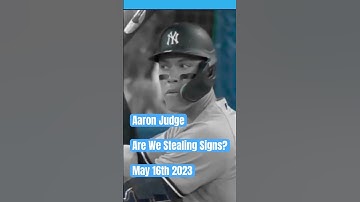 Aaron Judge Are We Stealing Signs? #yankees