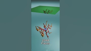 500k Faces vs Fortnite Glider #clothsimulation #blender #physics #satifying #3d