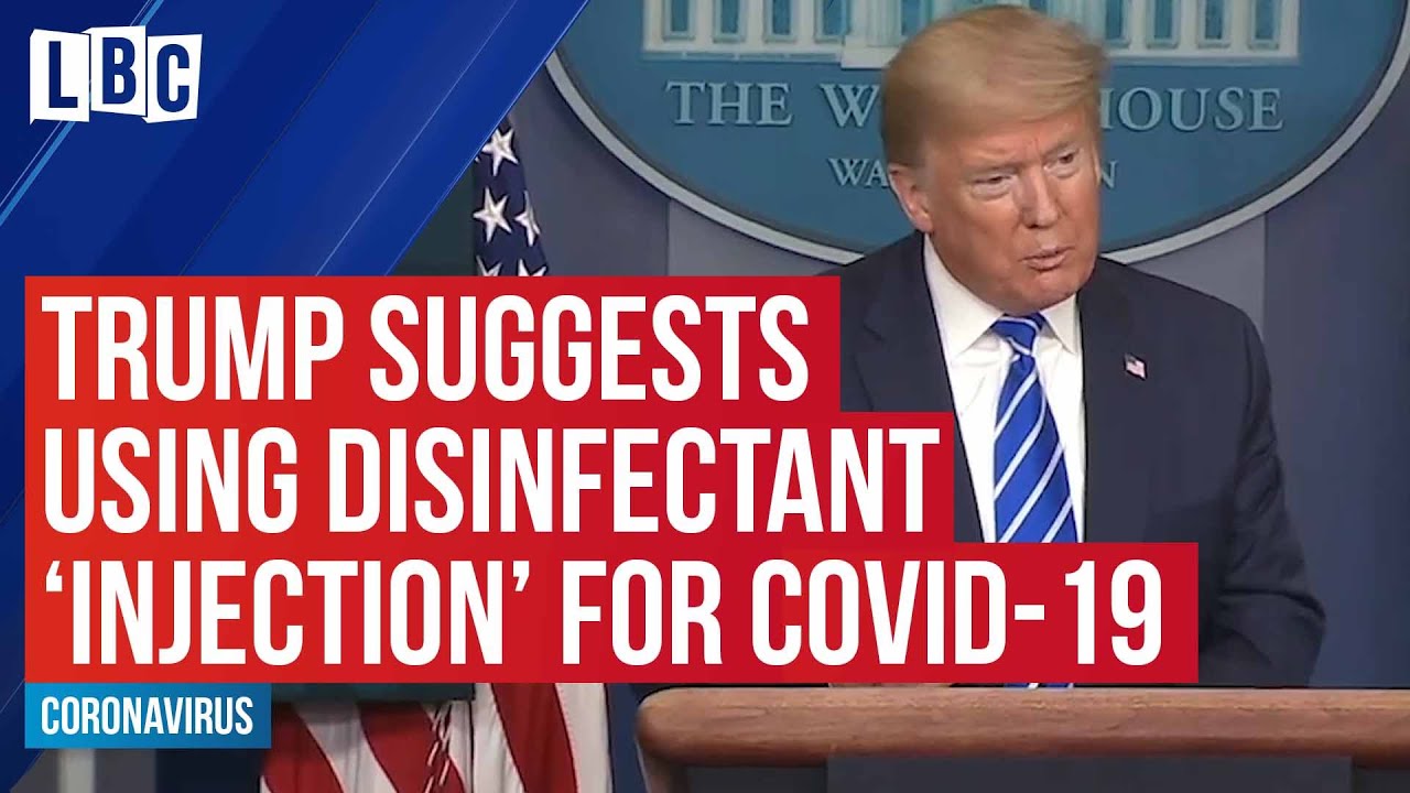 Trump suggests using disinfectant 'injection' to treat Coronavirus ...