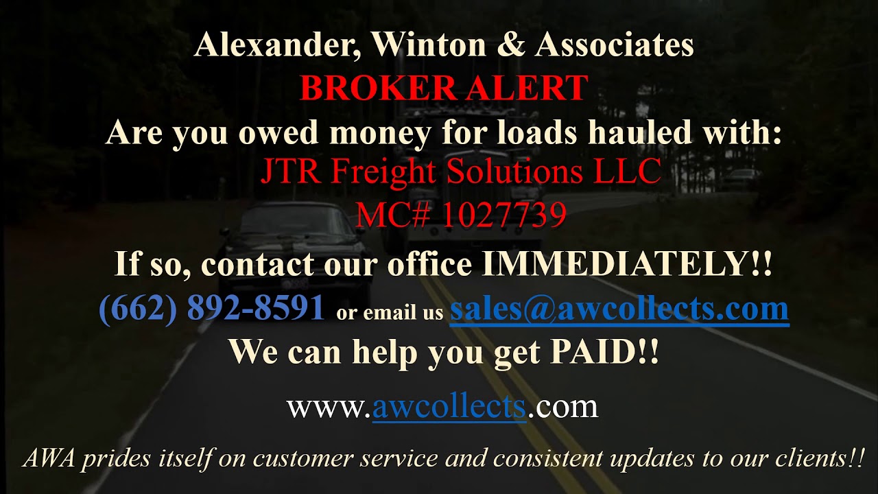 broker-alert-jtr-freight-solutions-llc-mc-1027739-youtube
