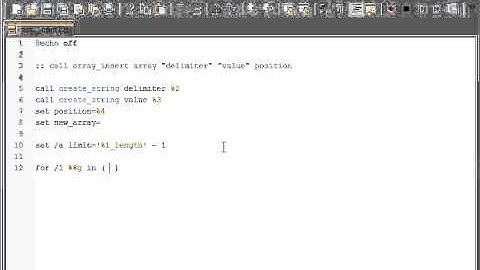 Batch 88 Array Insert