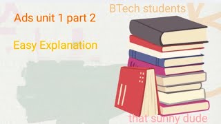 Advance Data structure unit 1 part 2 easy explanation for btech students #btech #engineering #ads