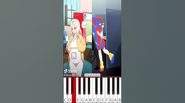 Pomni x Jax came home after going missing | TADC (@tieanimation) - Octave Piano Tutorial