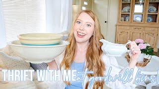 THRIFT WITH ME AT THE GOODWILL BINS! {I found so many vintage dishes!}