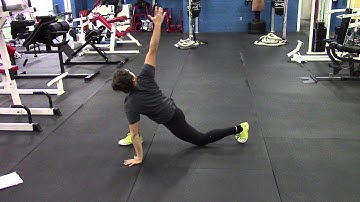 Spiderman stretch + rotation in and out