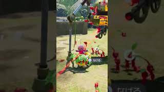赤ピクミン(激辛スプレー未使用)のダマグモキャノン撃破シーン【ピクミン4 PIKMIN4】 #pikmin4 #pikmin #ピクミン