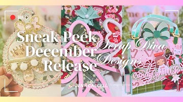 December Sneak Peek From Scrap Diva Designs/ Holiday Magic Collection-New Dies! @ScrapDiva29