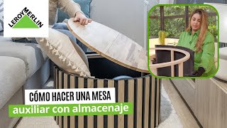 Cómo hacer una mesa auxiliar con madera | LEROY MERLIN Cómo hacer una mesa auxiliar con madera | LEROY MERLIN