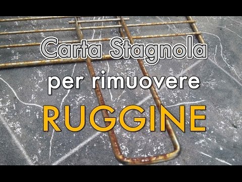 Come rimuovere la ruggine dalle cromature - tutorial FACILISSIMO con Carta Stagnola!