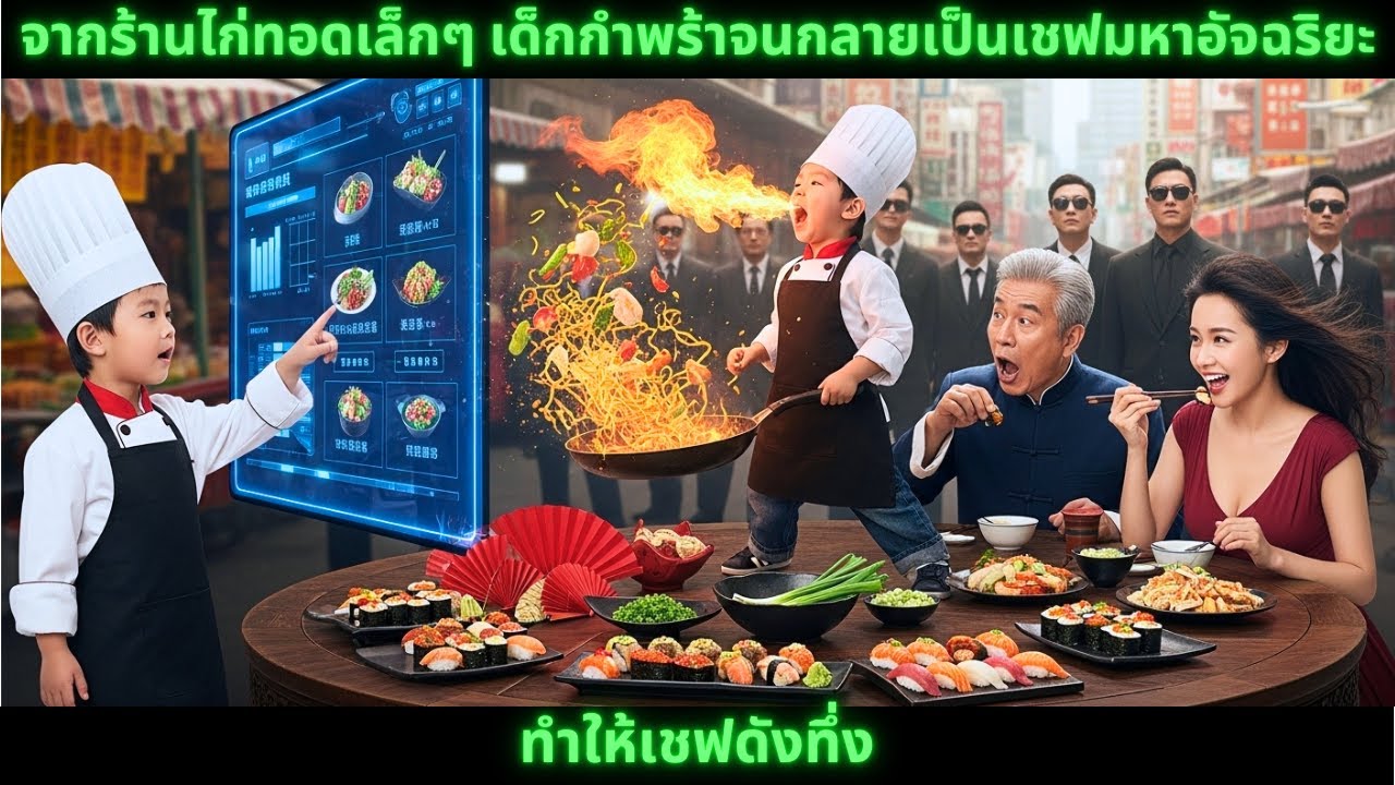 [ซีรีส์จีน] จากร้านไก่ทอดเล็กๆ เด็กกำพร้าจนกลายเป็นเชฟมหาอัจฉริยะ ทำให้เชฟดังทึ่ง#chinese drama 2025