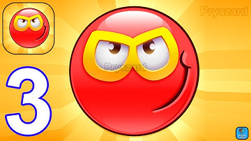 Red Ball Super Run - Gameplay Walkthrough Part 3 New Stickers Foxy Unlocked (Android, iOS)