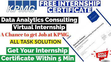 KPMG Internship Certificate | All Task Solution | Inside Sherpa Free Internship Certificate